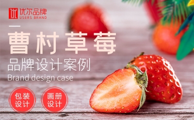 食品行業,曹村,草莓,-包裝,畫冊設計
